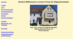 Desktop Screenshot of eilinghoff-hausaerzte.de